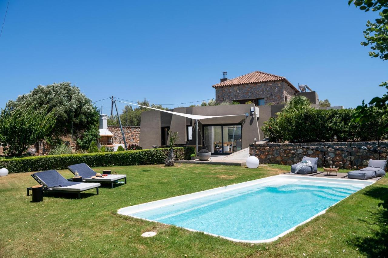 Lithari Luxury Villa With Private Pool, Your Perfect Retreat, Crete Ágios Nikólaos Eksteriør billede